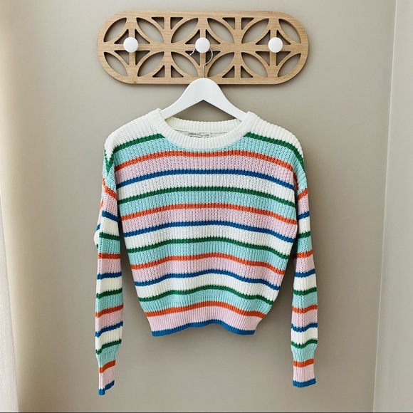 Urban Outfitters Striped Knit Sweater Sz Small - Picture 1 of 9